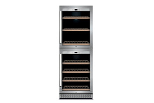 CASO WineChef Pro 126-2D винный шкаф нержавеющая сталь