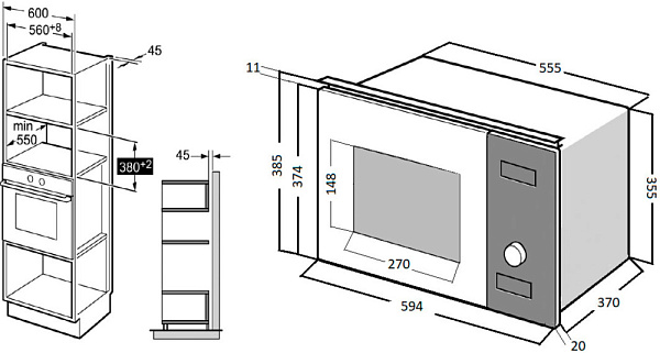 KUPPERSBERG HMW 650 BX микроволновая печь черный
