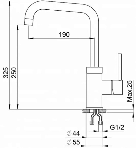 GRANULA GR-0041 смеситель турмалин