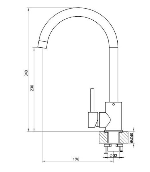 FLORENTINA ЮНА FL смеситель бежевый