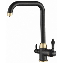 ZORG SH 725 BLACK BR смеситель черный металл/бронза