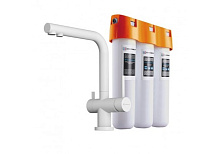 OMOIKIRI NAGANO-WH-P + PURE DROP LITE смеситель + фильтр белый
