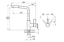 GRANULA GR-2502 смеситель турмалин GRANULA GR-2502 смеситель турмалин