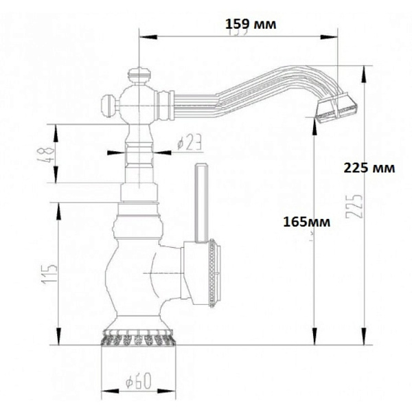 ZORG A 309U-BR смеситель бронза