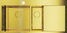 OMOIKIRI AKISAME 100-2-LG-L мойка золотой