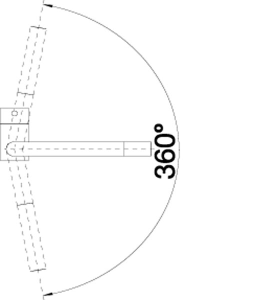 BLANCO LINUS смеситель кремовый