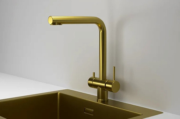 GRANULA KS-7011 смеситель золото сатин