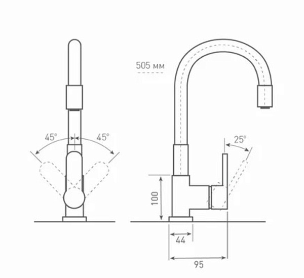 Zigmund & Shtain ZS 2400W РЕЧН.ПЕСОК смеситель