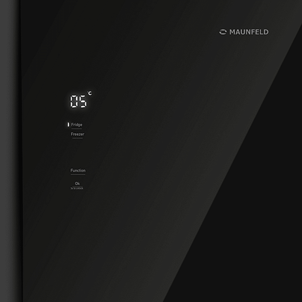 MAUNFELD MFF191NFB холодильник черный