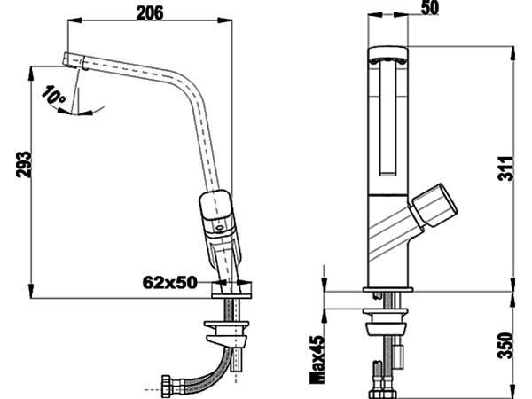 TEKA ICO 915 смеситель титан