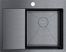 OMOIKIRI AKISAME 65-GM-R мойка вороненая сталь