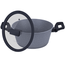 MAUNFELD FILIGRANA SAGA FG24SGA01CS кастрюля с крышкой 24 см серый