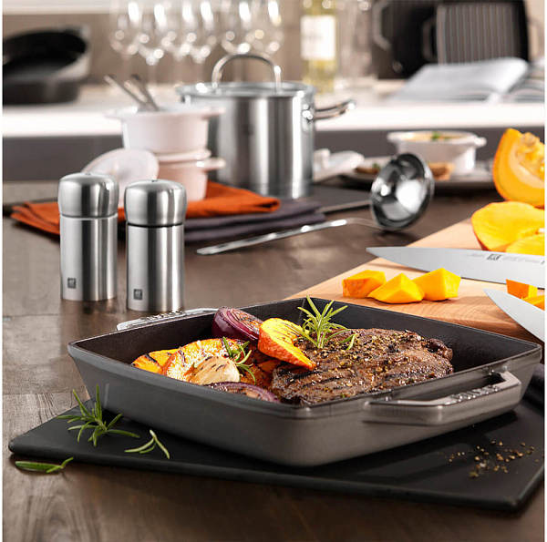 STAUB 12012806 сковорода-гриль 28 см вишневый
