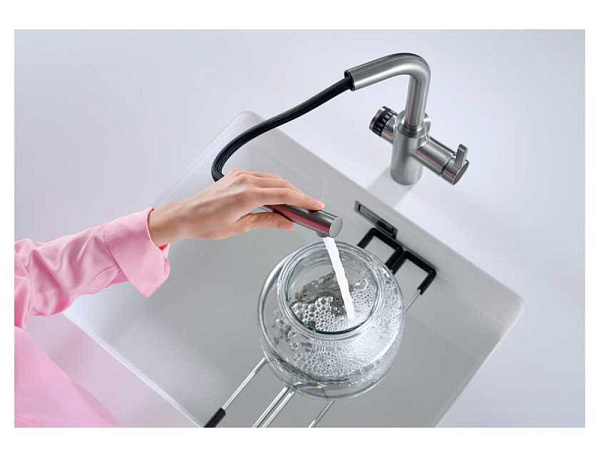 BLANCO EVOL-S Volume UltraResist L смеситель нержавеющая сталь