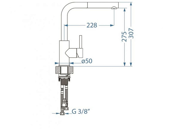 ALVEUS ZEOS P MONARCH WHITE MATT смеситель белый 1136506