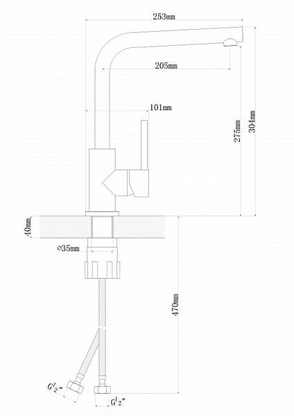 FLORENTINA ДЕЛЬТА FL смеситель жасмин