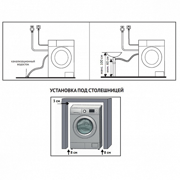 KORTING KWM 45ID1477 N стиральная машина черный