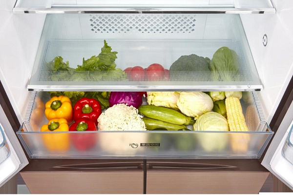 KORTING KNFM 81787 GB холодильник золотисто-бежевый