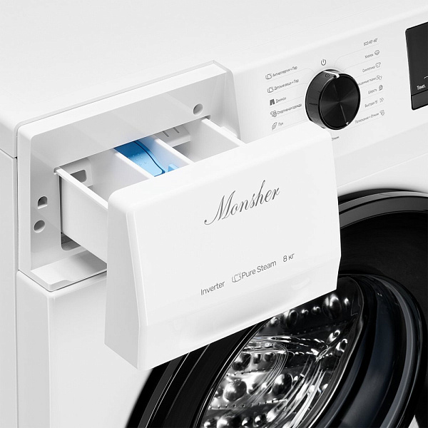 Monsher MWM 460 Blanc отдельностоящая стиральная машина белый