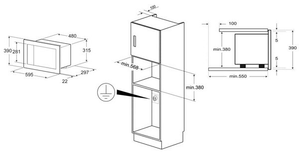 KUPPERSBERG HMW 655 X микроволновая печь черный