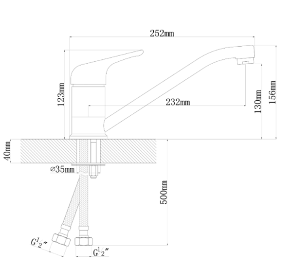 DR.GANS НОТА DG смеситель графит