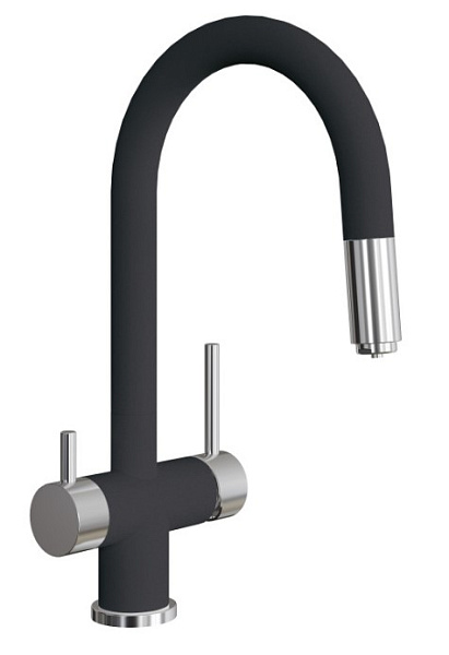 FLORENTINA ПАЛЕРМО смеситель антрацит