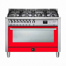 LOFRA PRG126GVGT/2Ci варочный центр бордовый отделка хром