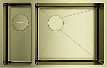 OMOIKIRI TAKI 69-2-U/IF-LG-R Side мойка золотой
