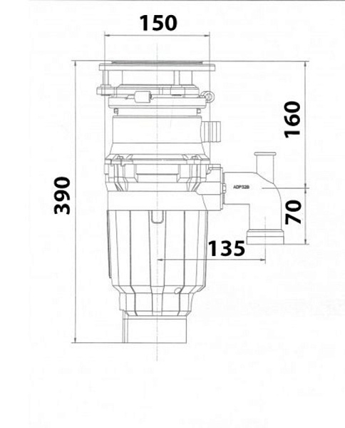 KUPPERSBERG BC 910 AS - Slim Line/K измельчитель черный