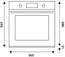 BERTAZZONI F609HEREKTNE духовой шкаф черный матовый