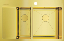OMOIKIRI AKISAME 78-2-LG-R мойка золотой