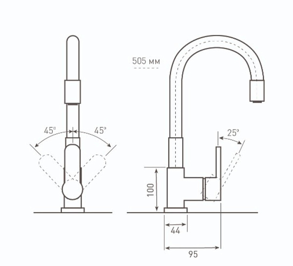 Zigmund & Shtain ZS 2400B ТОПЛ.МОЛОКО смеситель