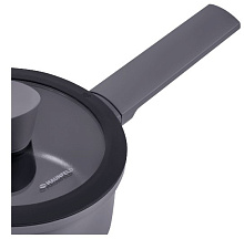 MAUNFELD ASTRID MF16ASTR1SP ковш с крышкой 22 см 4 л серый