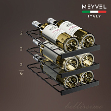 MEYVEL MV06-BSF1 (easy) отдельностоящий винный шкаф черный