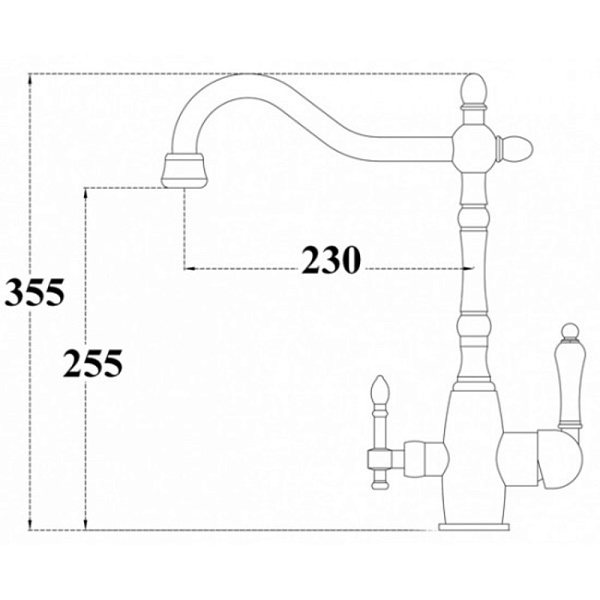 ZORG ZR 312 YF-33-SATIN смеситель сатин