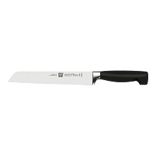ZWILLING FOUR STAR нож для хлеба 200 мм черный