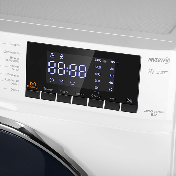 MAUNFELD MFWM148WH02 стиральная машина белый