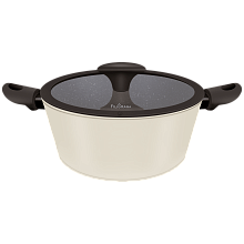 MAUNFELD FILIGRANA EDDA FG24EDD01CS кастрюля с крышкой 24 см бежевый