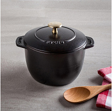 STAUB 11721625 кокот для риса 16 см черный