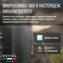 MEYVEL MV08-BF1 (easy) отдельностоящий винный шкаф черный