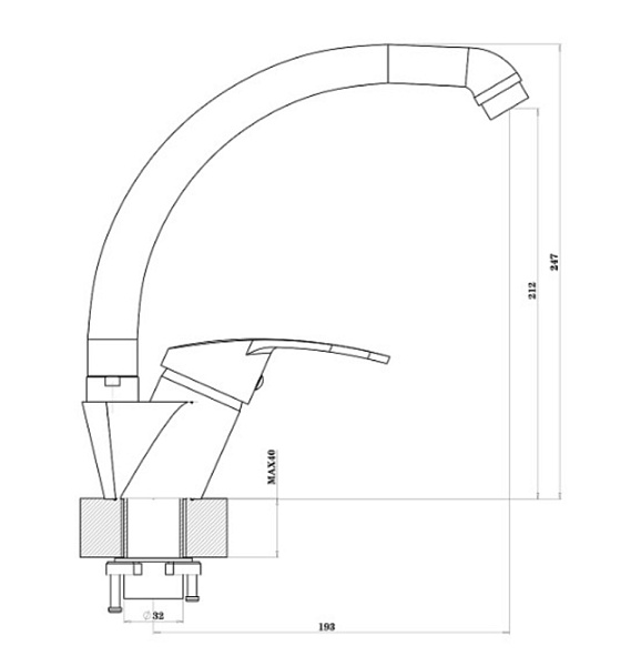 FLORENTINA МИРА FL смеситель жасмин
