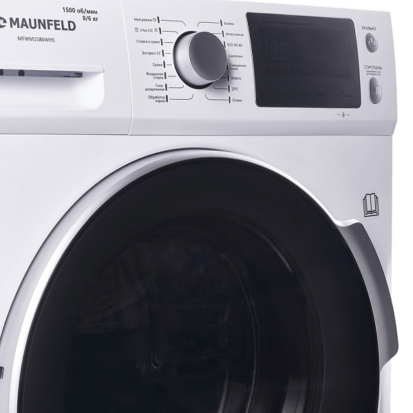 MAUNFELD MFWM1586WHS стиральная машина белый