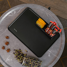MEYVEL A-002 (Black) поднос с менажницей для чая черная мокка