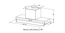 KUPPERSBERG NANCY 60 Black вытяжка черный
