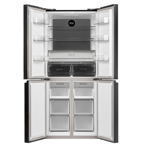 MAUNFELD MFF183NFSBE холодильник черный