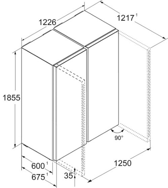 LIEBHERR XRFSF 5240-22 001 холодильник нержавеющая сталь